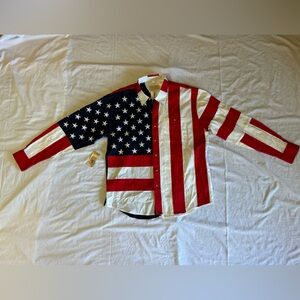 Scully Patriotic Red, White, and Blue Shirt